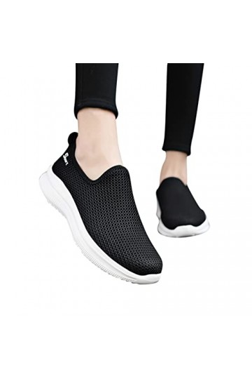 Baskets Femme Sneakers Running Respirant Léger Chaussures De Randonnée Sport Chaussures De Marche Basculant Respirant Gymnast