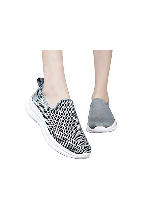 Baskets Femme Sneakers Running Respirant Léger Chaussures De Randonnée Sport Chaussures De Marche Basculant Respirant Gymnast