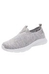 Baskets de Marche Femme Baskets pour Femmes Marche Légers Sneakers Loisirs femmes sans lacet semelle souple chaussures confor