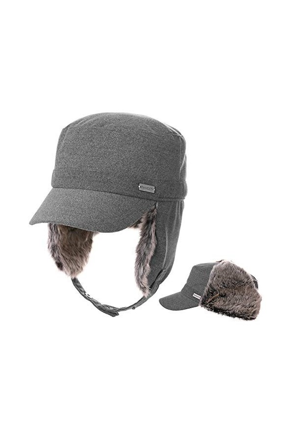 Jeff & Aimy Elmer Fudd Casquette de baseball unisexe avec cache-oreilles 54-62 cm, 99707 gris, Taille L