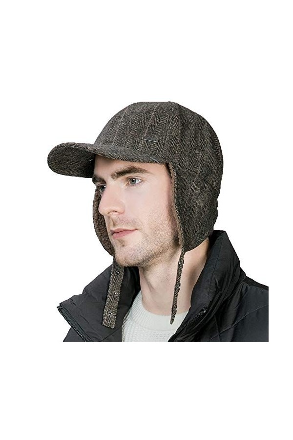 Jeff & Aimy Elmer Fudd Casquette de baseball unisexe avec cache-oreilles 54-62 cm, 99707 gris, Taille L