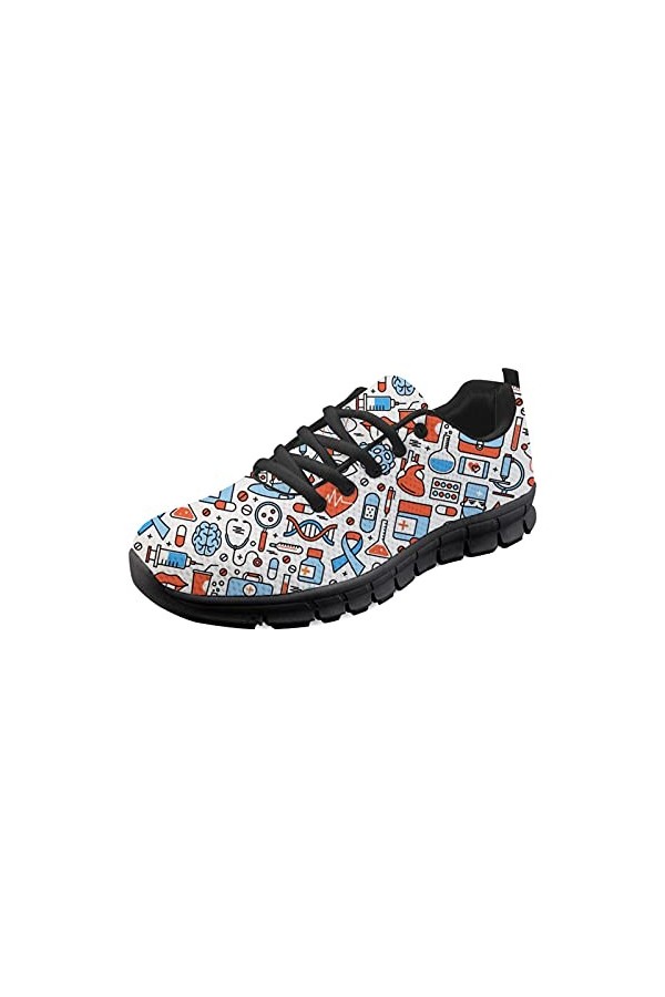 Belidome Medical Girafe Femmes Infirmière Casual Baskets Gym Respirant Baskets Chaussures Doux
