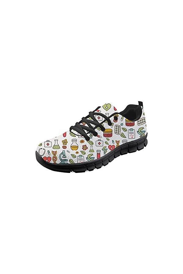 Belidome Medical Girafe Femmes Infirmière Casual Baskets Gym Respirant Baskets Chaussures Doux