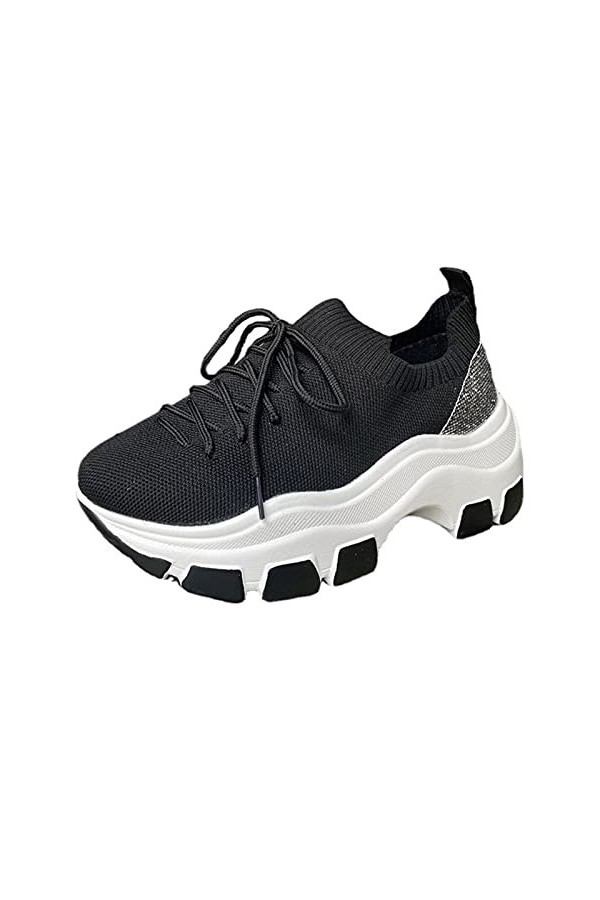 Chaussure Femme Baskets Homme Sneakers de Sport Running Confortable Fitness Mode Sneaker Style Multicolore Respirante Air Bas