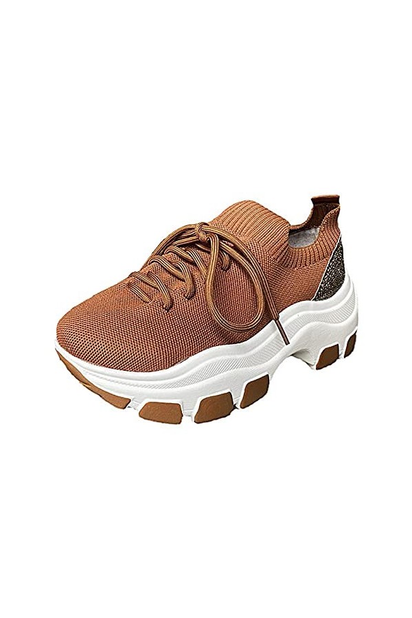 Chaussure Femme Baskets Homme Sneakers de Sport Running Confortable Fitness Mode Sneaker Style Multicolore Respirante Air Bas