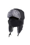 QXURkut Hiver Chapka Bonnet avec Masque et Cache-Oreilles, Coupe Chapeau de Trappeur en Fausse Fourrure Chapeau Hiver pour Ho