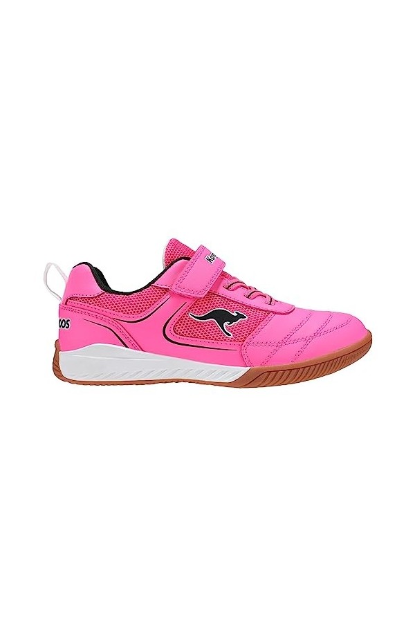 KangaROOS Femme K5-Play EV Basket, Rose Fluo, Noir de Jais, 39 EU