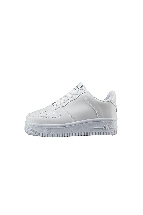 Bonateks Femme Defrb100196 Basket, Blanc, 40 EU Étroit