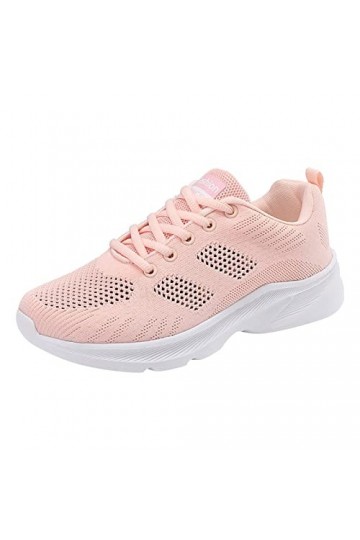 Chaussures de Sport Femme Respirant Femmes Baskets Mode été Nouveau modèle Simple Maille Solide Respirant et Confortable anti
