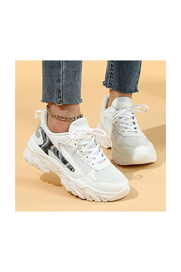 Chaussures Femme Confortable Orthopédique Baskets à Plateforme Baskets légères à la Mode Baskets dextérieur Douces et Confor