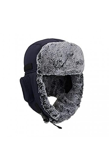 HunterBee Chapeau de Chasse Chaud Earmuff Casquette Bombardier Aviateur Ushankar Russe Trappeur Trooper Chaleureux Froid Ears