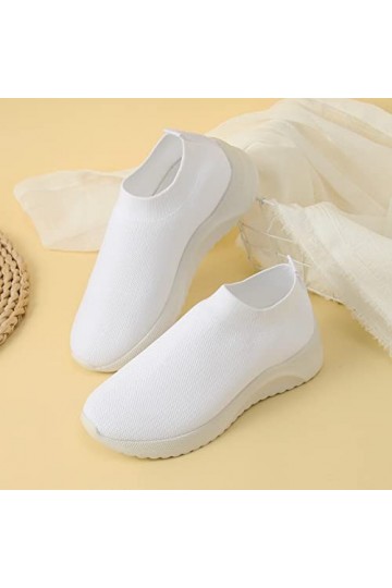 Arc-en-Ciel pour Femmes Baskets Dames Mode Running Chaussures légères Confortables Sneakers Flat pour Femmes Basket Chausson