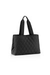 reisenthel classic shopper L rhombus black - Sac de shopping spacieux et sac à main élégant en un - En matériau hydrofuge