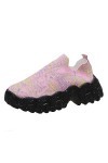 Chaussures au-dessus du genou pour femme - En maille - Mode décontractée - Slip On - Chaussures de sport respirantes - Basket