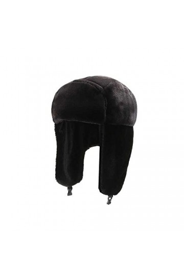 YUDATPG Chapeau bomber pour femme en fausse fourrure,Chaud,Unisexe,Ushanka,Hiver,Cosaque russe,Coupe-vent,Fermeture épaisse,R