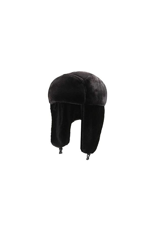 YUDATPG Chapeau bomber pour femme en fausse fourrure,Chaud,Unisexe,Ushanka,Hiver,Cosaque russe,Coupe-vent,Fermeture épaisse,R