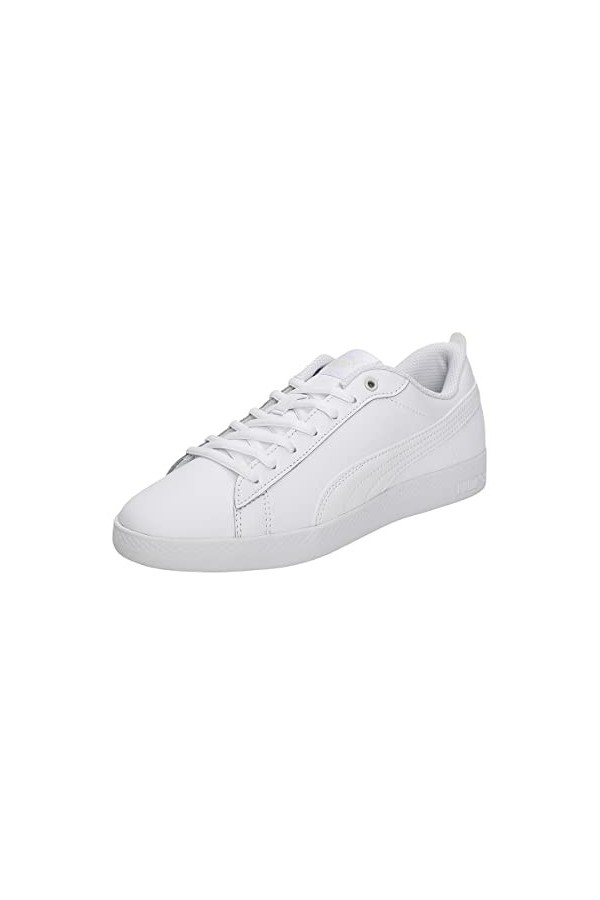 Puma Women Puma Smash Wns V2 L Sneakers, Puma White-Puma White, 41 EU