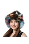 Lifup Femmes Bob en Fausse Fourrure Chaud Chapeau de Seau Hiver Chapeau de Pêcheur Marron 1 Taille Unique