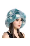 Lifup Femmes Bob en Fausse Fourrure Chaud Chapeau de Seau Hiver Chapeau de Pêcheur Marron 1 Taille Unique
