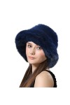 Lifup Femmes Bob en Fausse Fourrure Chaud Chapeau de Seau Hiver Chapeau de Pêcheur Marron 1 Taille Unique