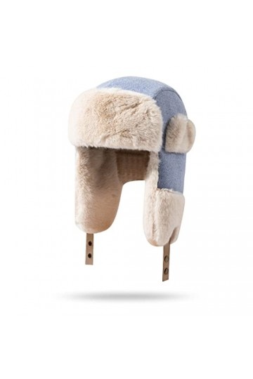 CLAPE Bonnet Chapka Homme Femme Chapeau de Trappeur en Fausse Fourrure Outdoor Trapper Hat Bomber Hat with Earflap Casquette 