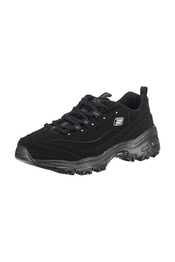 Skechers Femme DLites Play on Baskets Mode, Noir, 38 EU