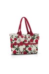 reisenthel shopper e1 - Sac grand volume en tissu polyester de haute qualité, Couleur:florist indigo