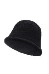 NICEYEA Chapeau bob dhiver en fausse fourrure chaude et chaude - Couleur unie - Chapeau léger pour femme, Noir , taille uniq