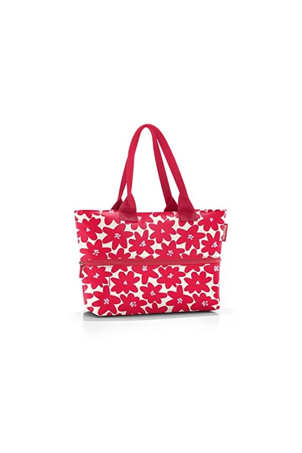 reisenthel shopper e1 - Sac grand volume en tissu polyester de haute qualité, Couleur:florist indigo