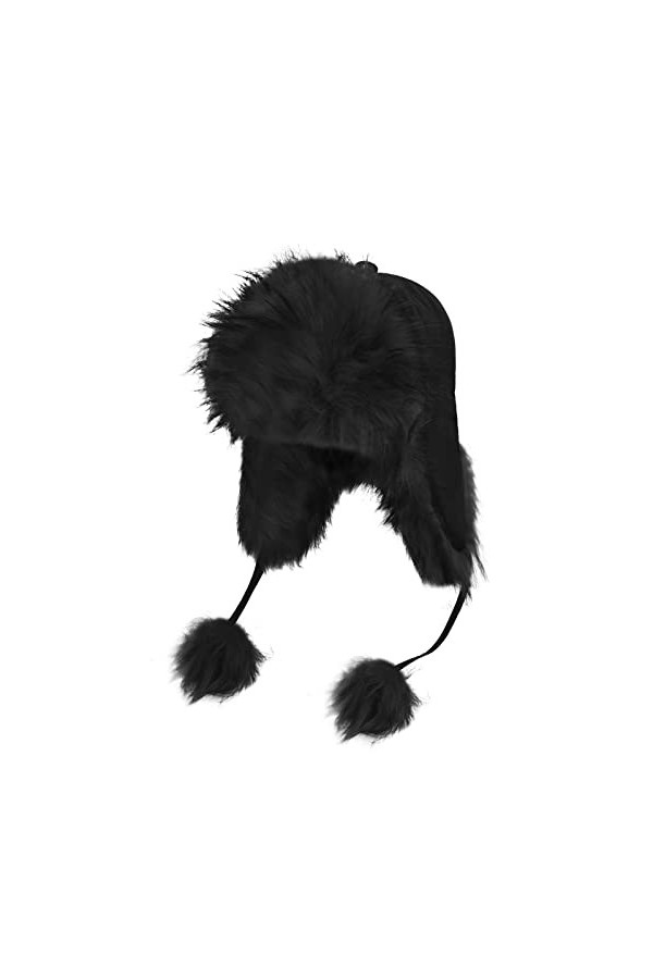 Bonnet Leifeng unisexe épais en fourrure de renard,Chapeau en peluche russe,Coupe-vent,Anti-froid,Polaire dhiver,Chaud et te