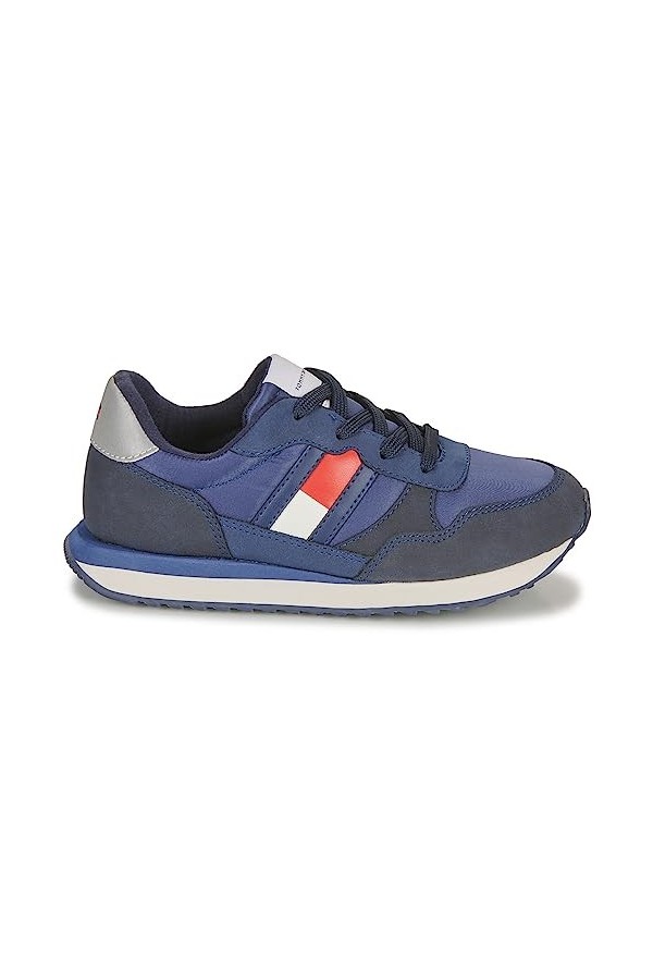 Tommy Hilfiger Flag Low Cut Lace-UP SNEA Baskets Mode Femme Bleu 36