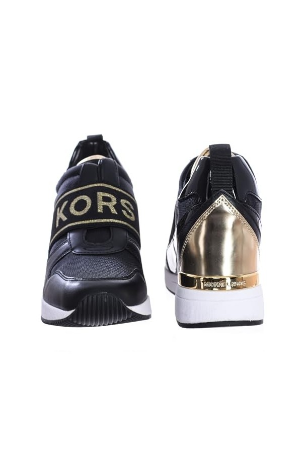 Michael Kors Maven F2MVFP1D Baskets sans Lacets pour Femme, Noir, 39 EU