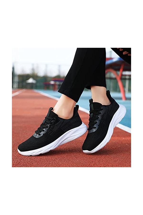 Jiabing Baskets pour femme - Chaussures de sport en maille - Chaussures de course - Chaussures de course sur route - Chaussur