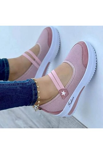 XeonZkne Chaussures de randonnée Leopard pour Femme - Antidérapantes - Respirantes - Légères - avec Talon de 7 cm