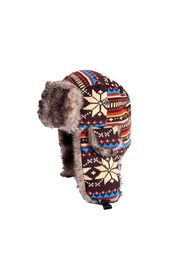 HEHEMM Bonnet Bombardier Coupe-Vent, Bonnet dhiver pour Femme, Bonnet Russe Chaud, oreillette de Ski-trappeuse féminine, Bon