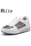 Generisch Edges Sport Shake Chaussures à Paillettes pour Femme Noir, Blanc., 36 EU 3X-Étroit