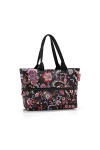 reisenthel shopper e1 - Sac grand volume en tissu polyester de haute qualité, Couleur:florist indigo