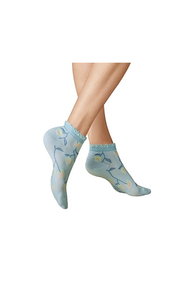 KUNERT Summer Flower SSOD Sneaker Chaussette, White, 39/42 Femme