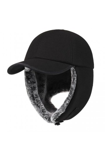 PivotWing Chapka Homme Femme Hiver Chasse Chaude Casquette Hiver Baseball Femme Homme Cache Oreilles Laine Chaud Chapeau Homm