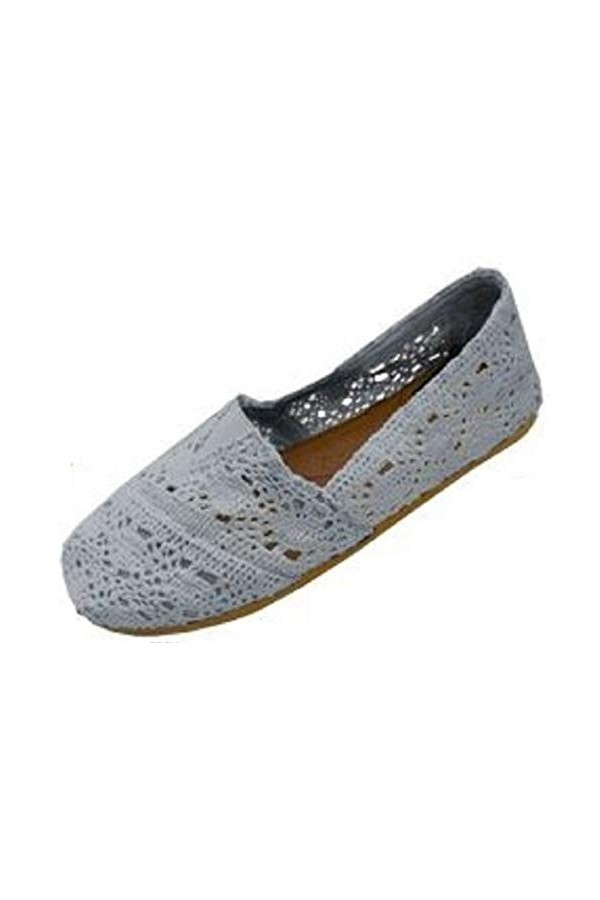 Shoes8teen Chaussures en Crochet en Toile pour Femme 7-8 M US Noir 3008