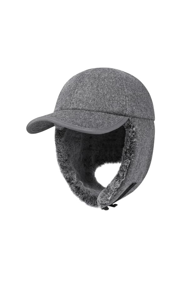 PivotWing Chapka Homme Femme Hiver Chasse Chaude Casquette Hiver Baseball Femme Homme Cache Oreilles Laine Chaud Chapeau Homm