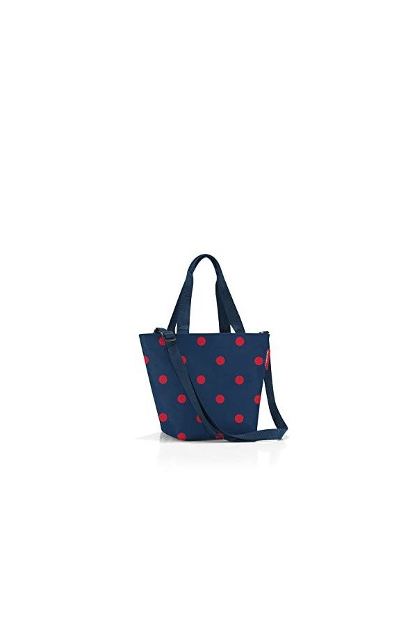 reisenthel shopper - Sac de shopping spacieux et sac à main élégant en un - En matériau hydrofuge, Couleur:florist indigo