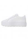 Puma Women Karmen L Sneakers, Puma White-Puma White-Puma Silver, 42 EU