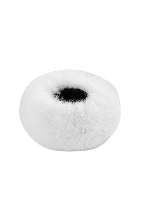 iSpchen ÉChapeau dhiver pour Femmes avec Bandeau en Fausse Fourrure, Chapeau Chaud Épaissi Haut De Forme Creux Extensible Bo