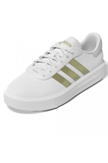 adidas Femme Plateforme de Cour Basket, FTWR White FTWR White Magic Beige, 38 2/3 EU