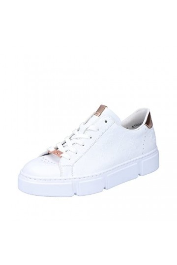Rieker Femme N5904 Basket, Blanc, 43 EU