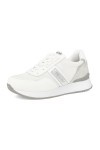 inblu Baskets en Simili Cuir pour Femme avec Lacets, 35 à 41, Blanc, 40 EU
