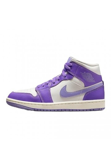 Air Jordan 1 Mid WMNS Action Grape BQ6472-504 Size 38.5