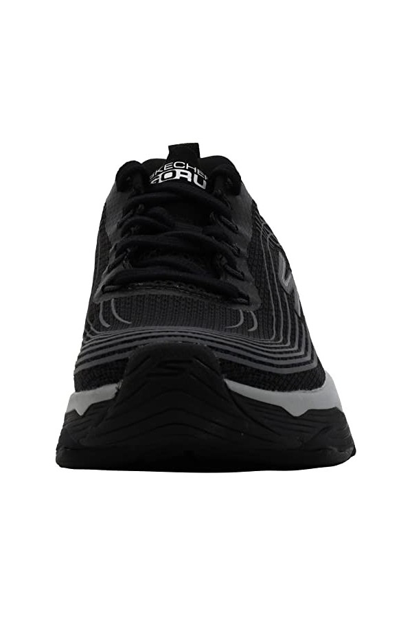 Skechers Womens Max Cushioning Elite-Brilliant Sneaker, Black/Black, 6 M