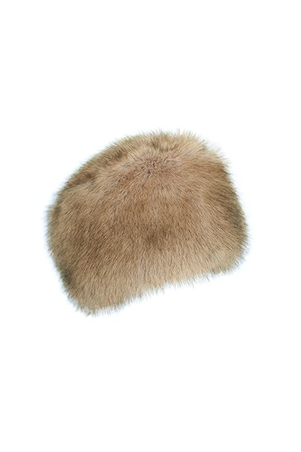 Chic Vibe Cossack - Bonnet en fourrure synthétique, Beige zobel, Taille M
